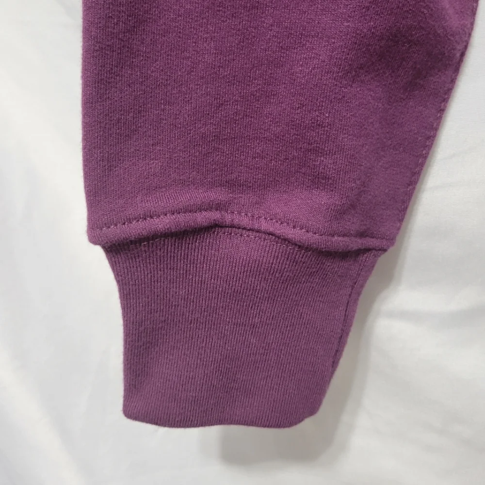 J. Crew Fleece purple vintage inspired kangaroo pocket pullover hoodie